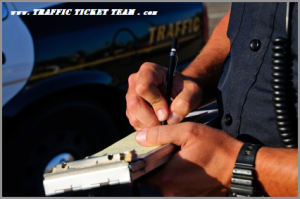 police writing ticket
