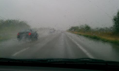 driving in the rain