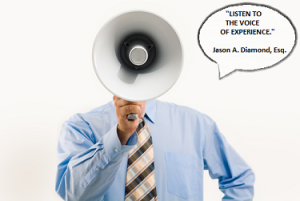 men with megaphone
